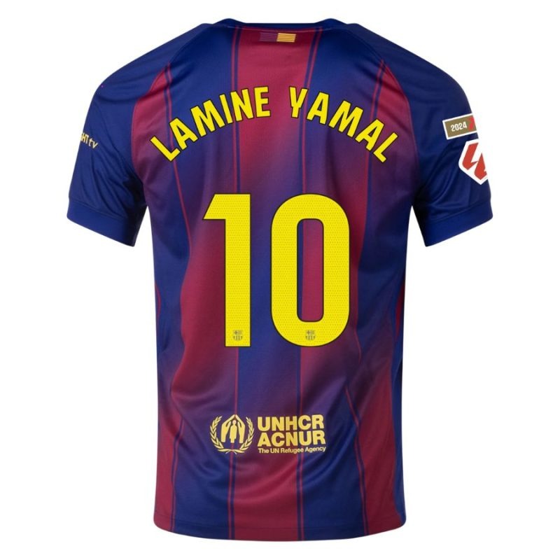 Barcelona YAMAL 2025/26 Home Kids' Jersey Set - Red/Blue