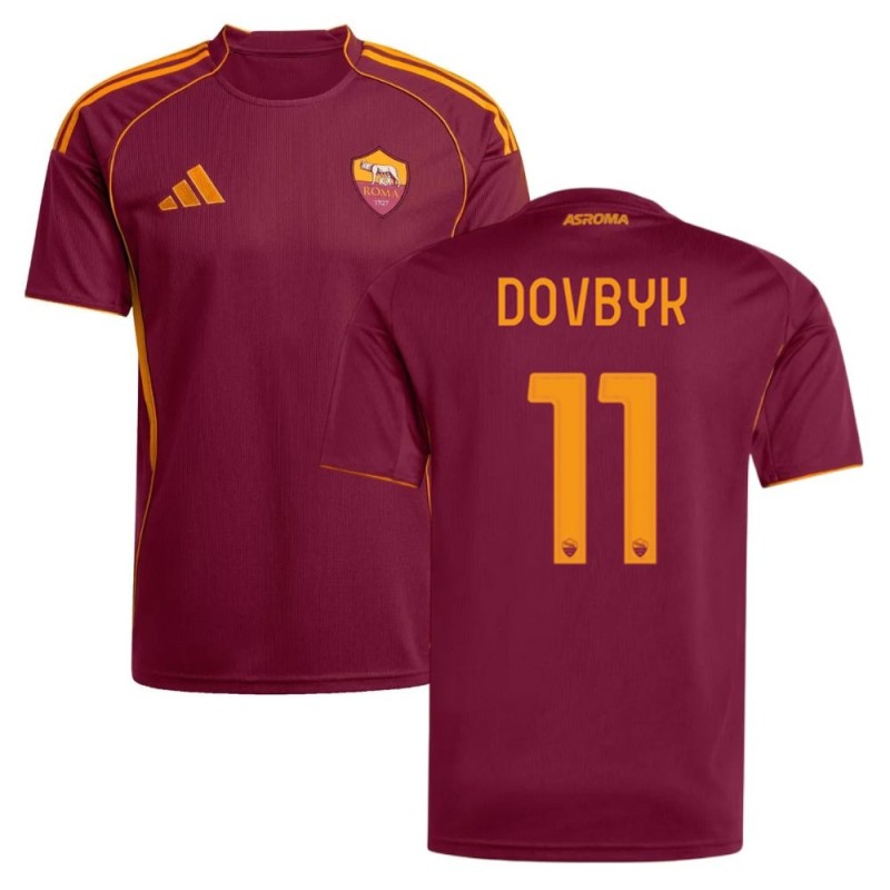AS Roma DOVBYK 2025/26 Home Jersey - Burgundy