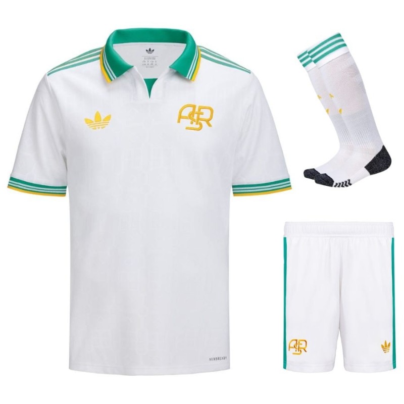 AS Roma 2025/26 Third Kids' Jersey Set - White