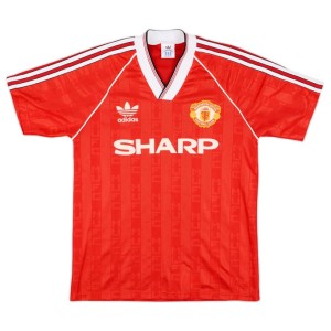Manchester United 1988-90 Home Shirt · The Sharp-Adidas Classic from the Late 80S