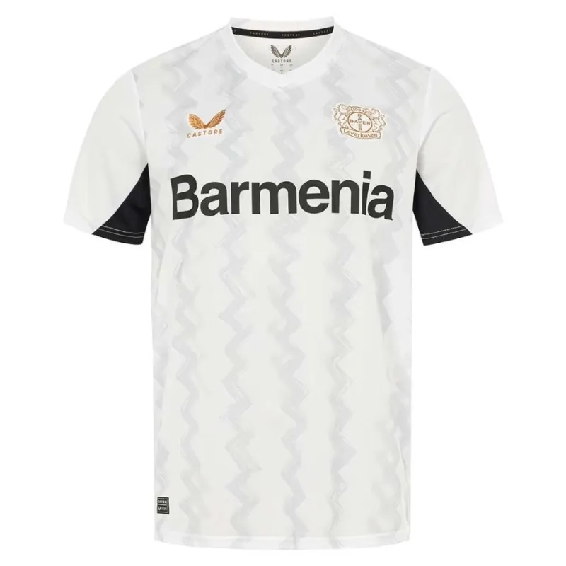 Maglia di trasferta per bambini del Bayer Leverkusen 2024/25 - Bianca