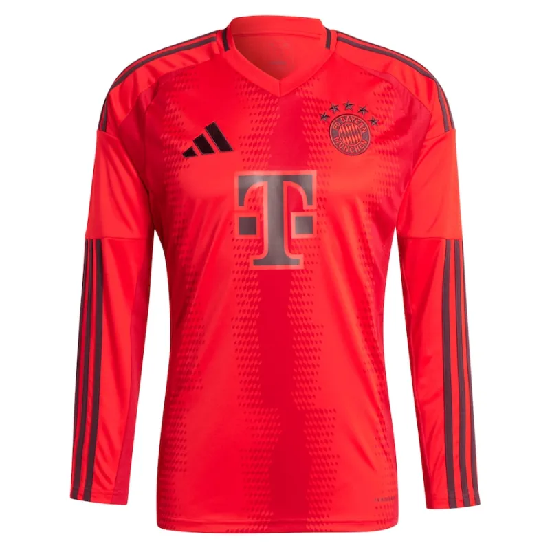 Bayern Munich 2024/25 Long Sleeve Home Replica Jersey - Red