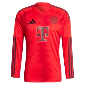 Bayern Munich 2024/25 Maglia Casa Maniche Lunghe Autentica - Rosso