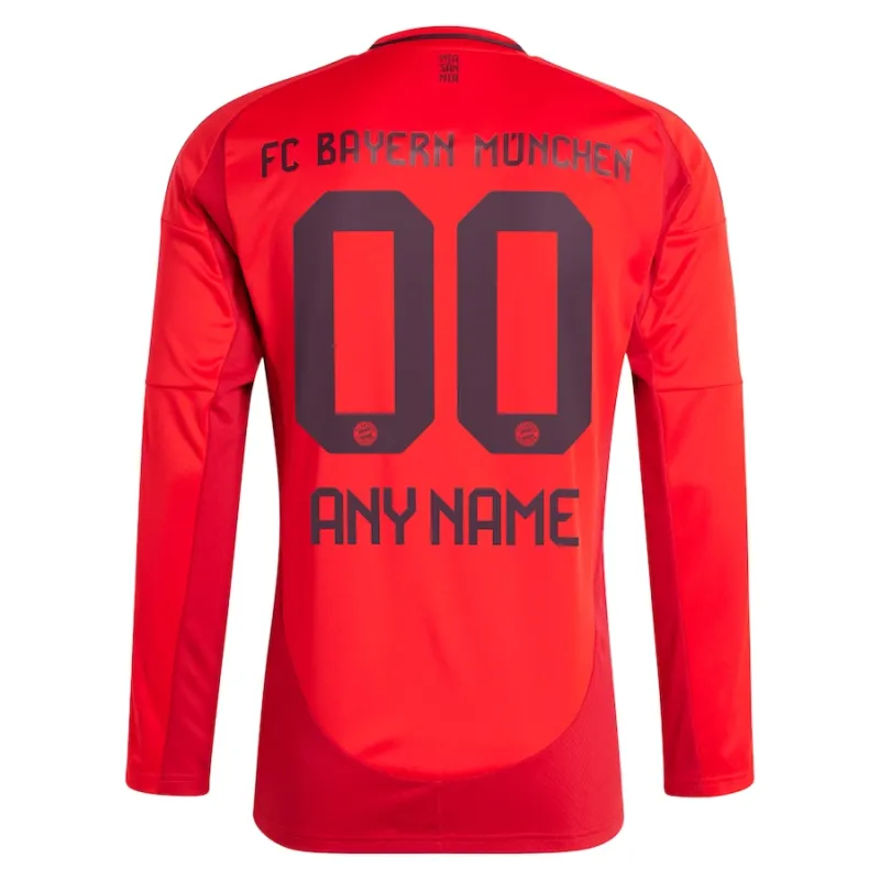 Bayern Munich 2024/25 Maglia Casa Maniche Lunghe Autentica - Rosso