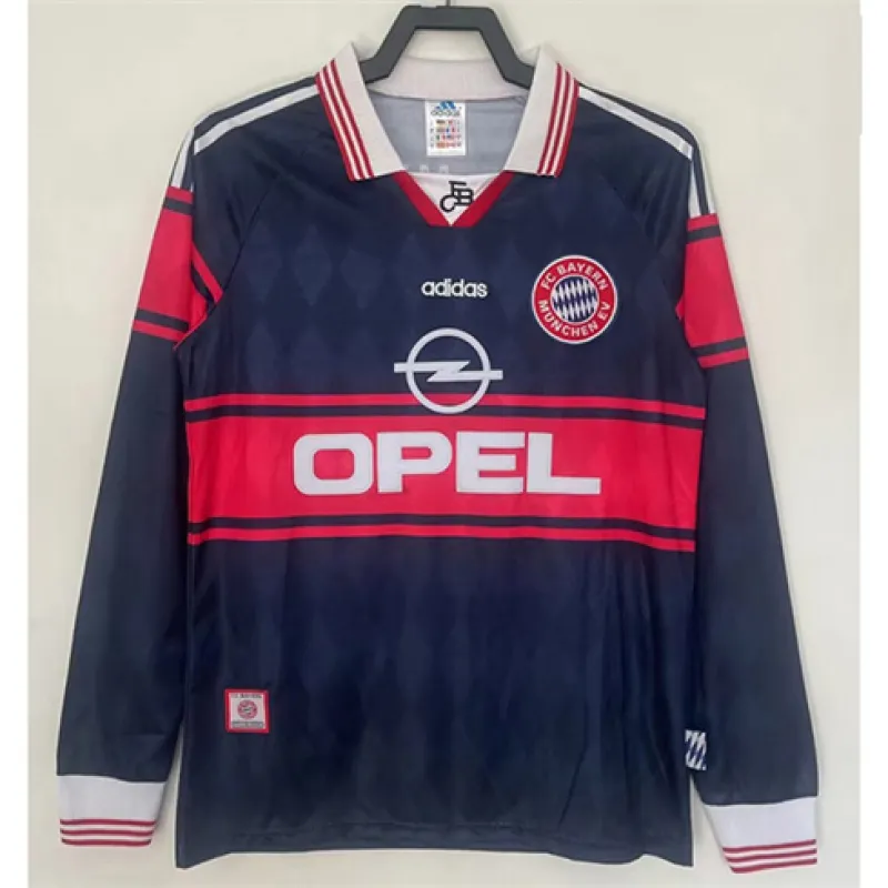 Jersey retro de mangas largas del Bayern Munich 1997-99 - Negro