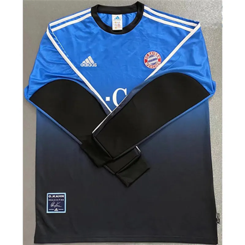Bayern Munich 2002 - 2003 Retro Long-sleeved Goalkeeper Kit - Blue
