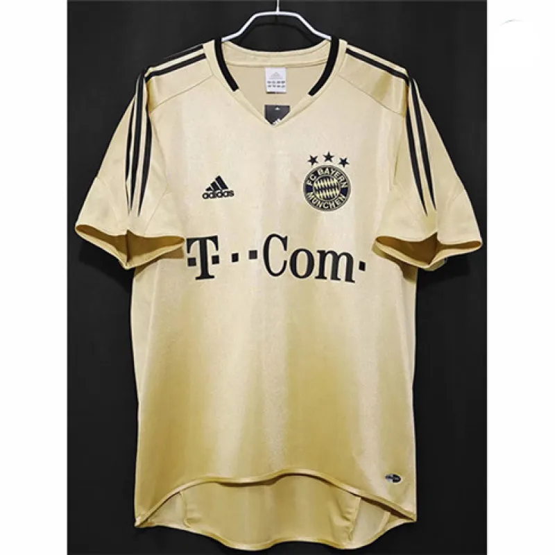 Jersey retro de visita del Bayern Munich 2004 - 2005 - Amarillo