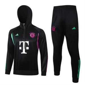 Tuta sportiva con cappuccio per bambini della Bayern Munich 2024/2025 - Nero