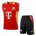 Gilet de training et shorts rouges du Bayern Munich 2024/25