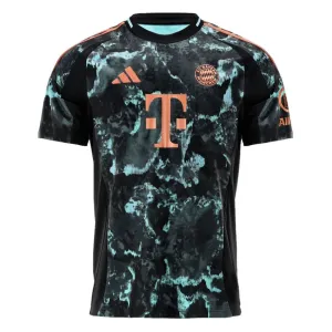 Maglia ufficiale fuori casa dell'FC Bayern Munich 2024/25 - Versione giocatore, Nera