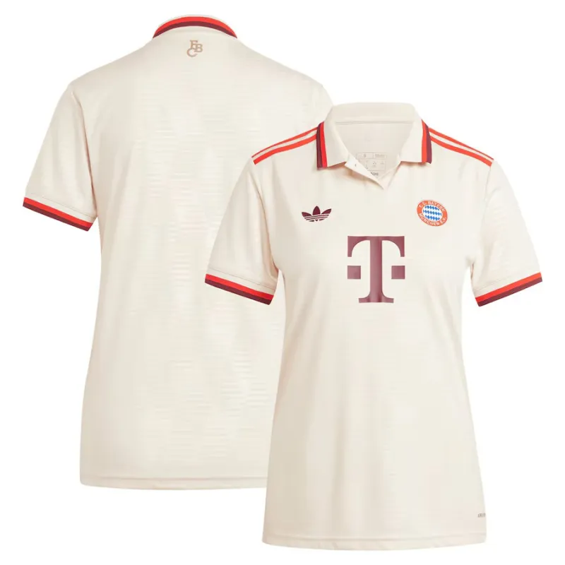 Women's 2024/25 Bayern Munich Third Jersey - Fan Version (Cream)