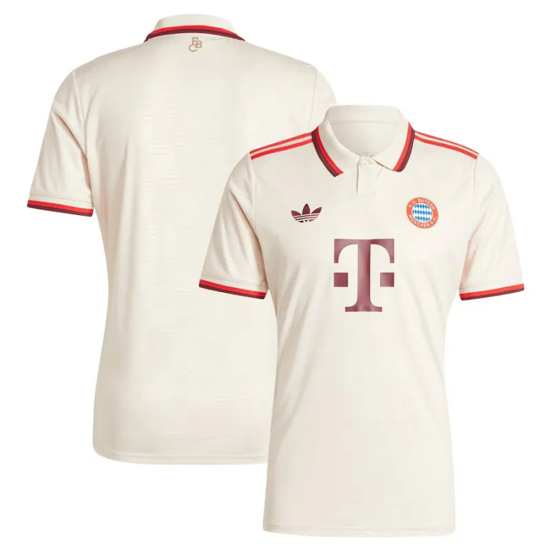 Maglia Terza Junior Bayern Munich 2024/25 - Versione Tifoso (Cremisi)