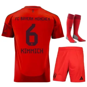 Kit Stagione 2024/25 Casa Junior Bayern Munich - Versione Tifoso (Rosso, Kimmich)