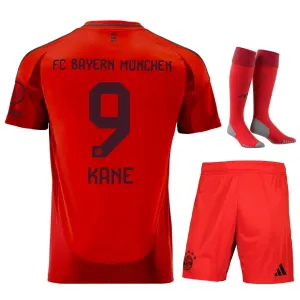 Kit Casa Junior Bayern Munich 2024/25 - Versione Tifoso (Rosso, Kane)