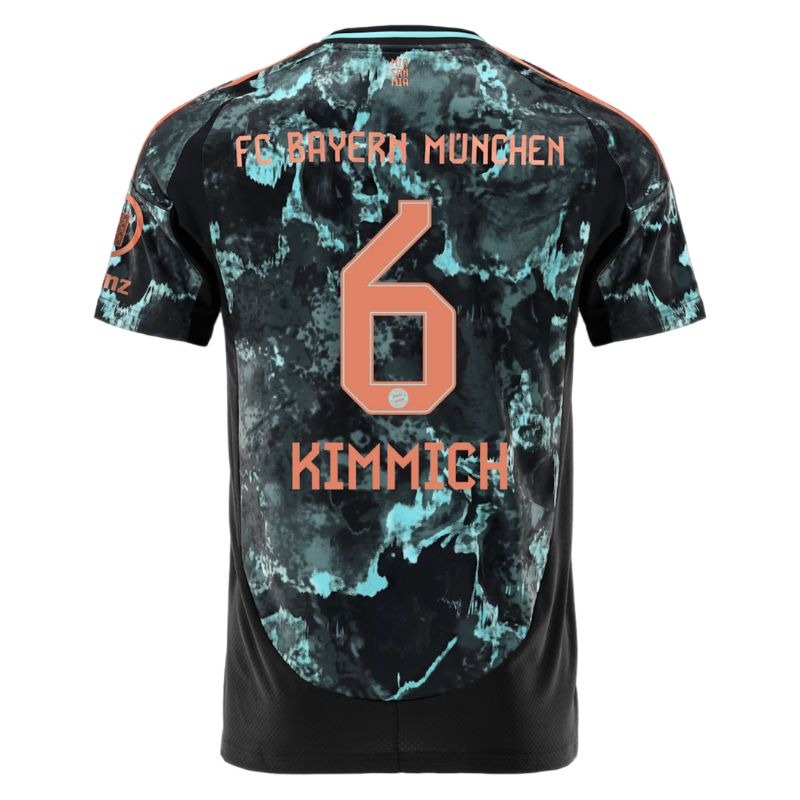 Kit Fuori Casa Junior Bayern Munich 2024/25 con Kimmich - Versione Tifoso (Nero)