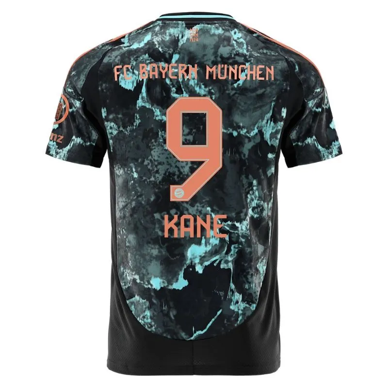 Kit Fuori Casa Junior Bayern Munich 2024/25 con Kane - Versione Tifoso (Nero)