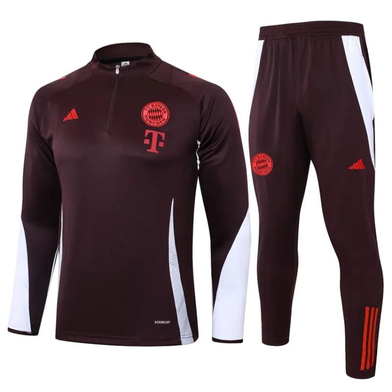 Tuta d'allenamento del FC Bayern Munich 2024/25 - Rosso scuro
