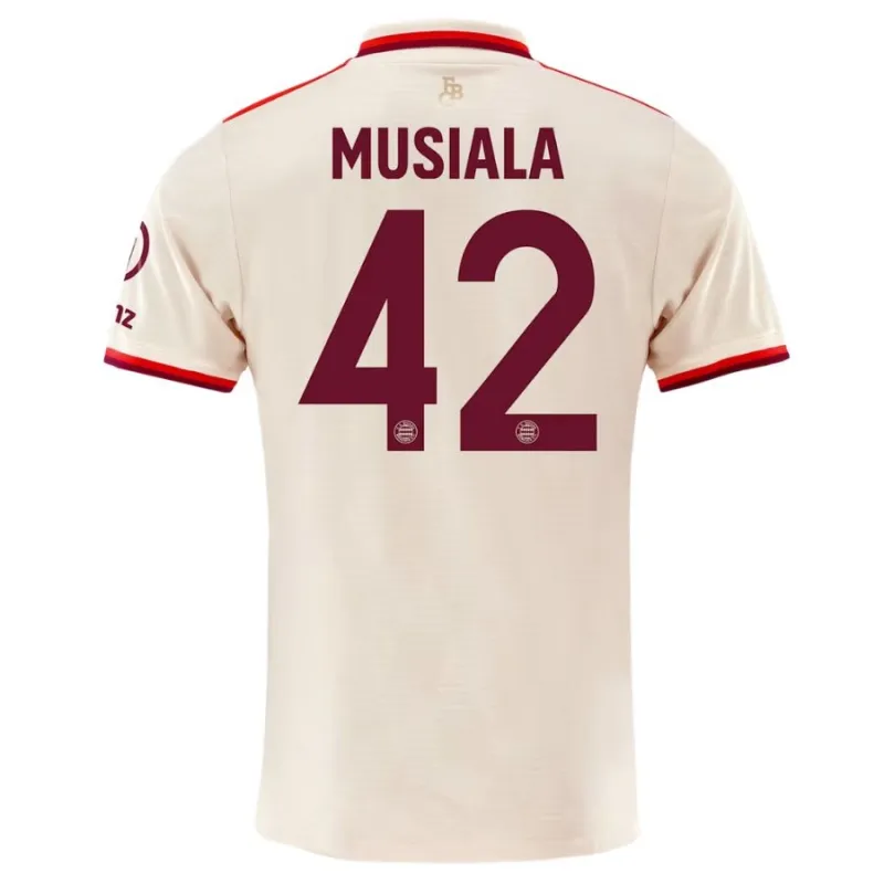 MUSIALA Bayern Munich 2024/25 Maglia Terza - Crema
