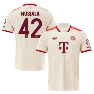 MUSIALA Bayern Munich 2024/25 Maglia Terza - Crema