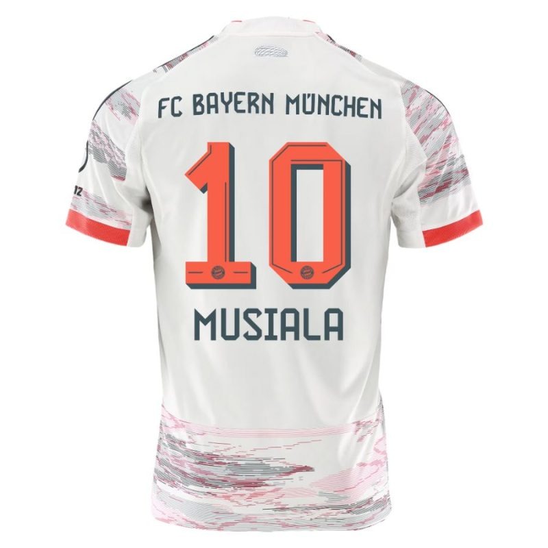 Kit infantil MUSIALA de Bayern Munich 2025/26 visita - Blanco