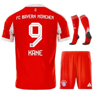 Bayern Munich KANE Kids' 2025/26 Home Kit - Red