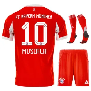Bayern Munich MUSIALA Kids' 2025/26 Home Kit - Red
