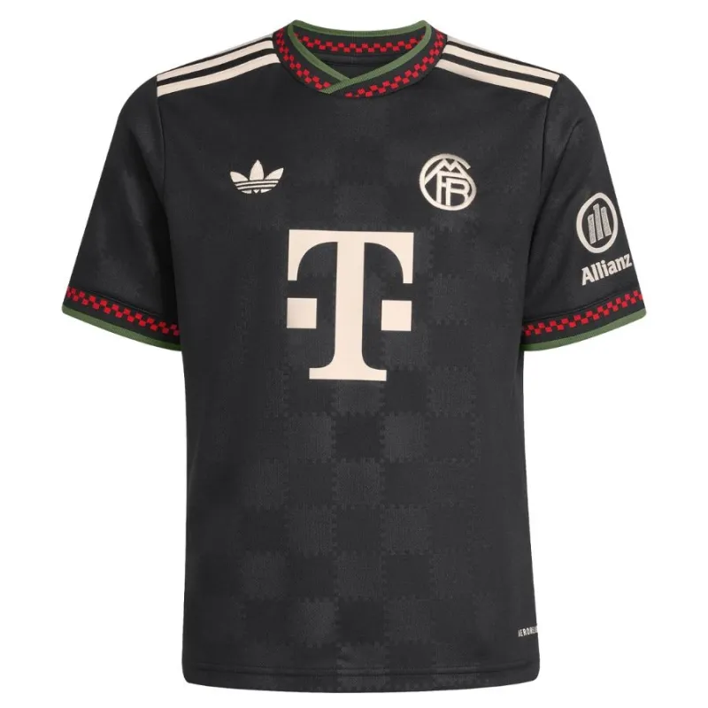 Maglia terziaria per bambini del Bayern Munich 2025/26 - Nera