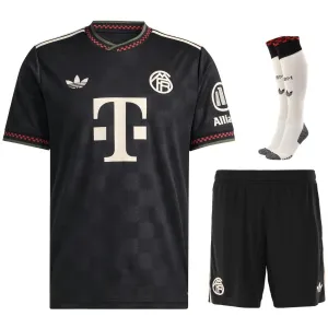 Bayern Munich 2025/26 Third Kids' Jersey Set - Black