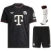 Set di maglia terziaria per bambini del Bayern Munich 2025/26 - Nera