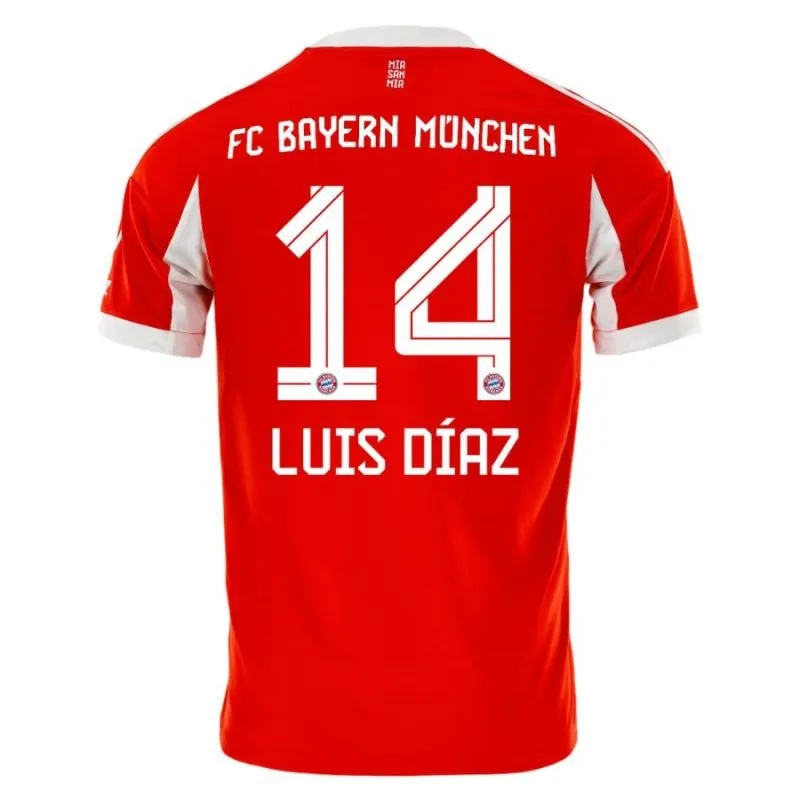 Bayern Monaco LUIS DIAZ 2025/26 Maglia Home - Rosso