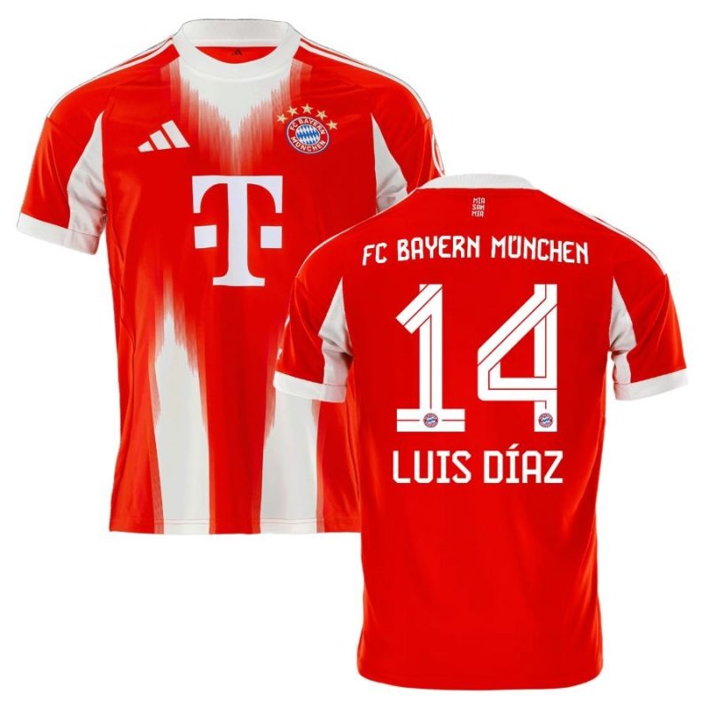 Bayern Monaco LUIS DIAZ 2025/26 Maglia Home - Rosso