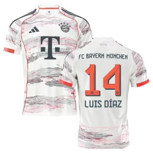 Bayern Munich LUIS DIAZ 2025/26 Away Jersey - White