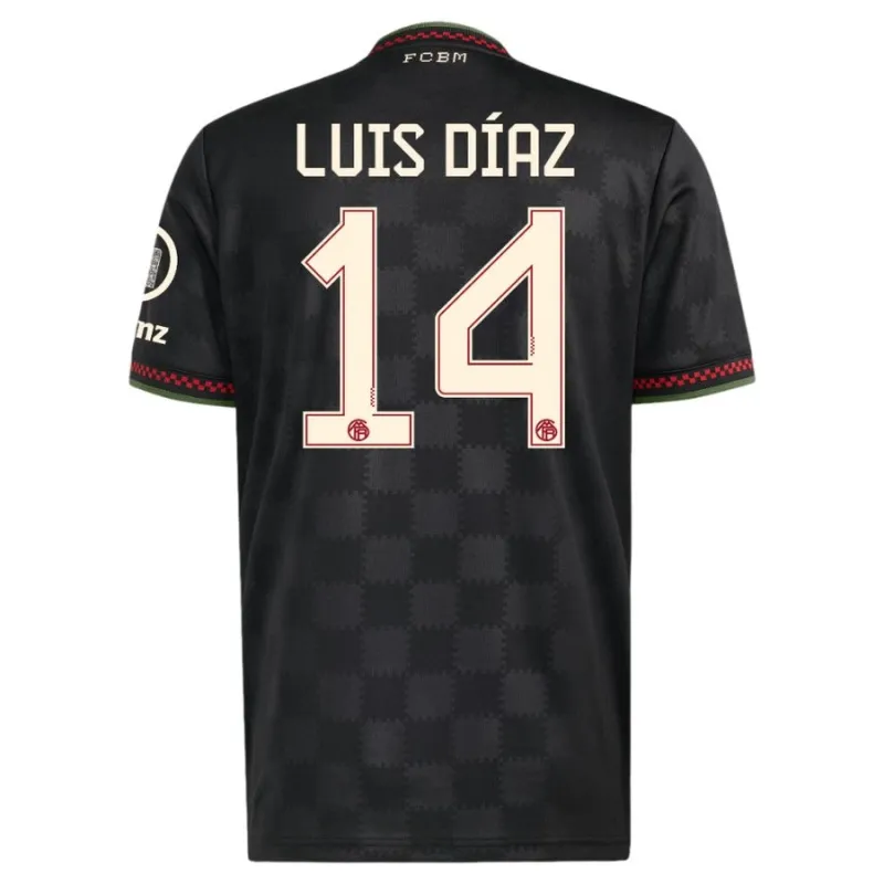 Bayern Múnich LUIS DIAZ Camiseta Tercera 2025/26 - Negro