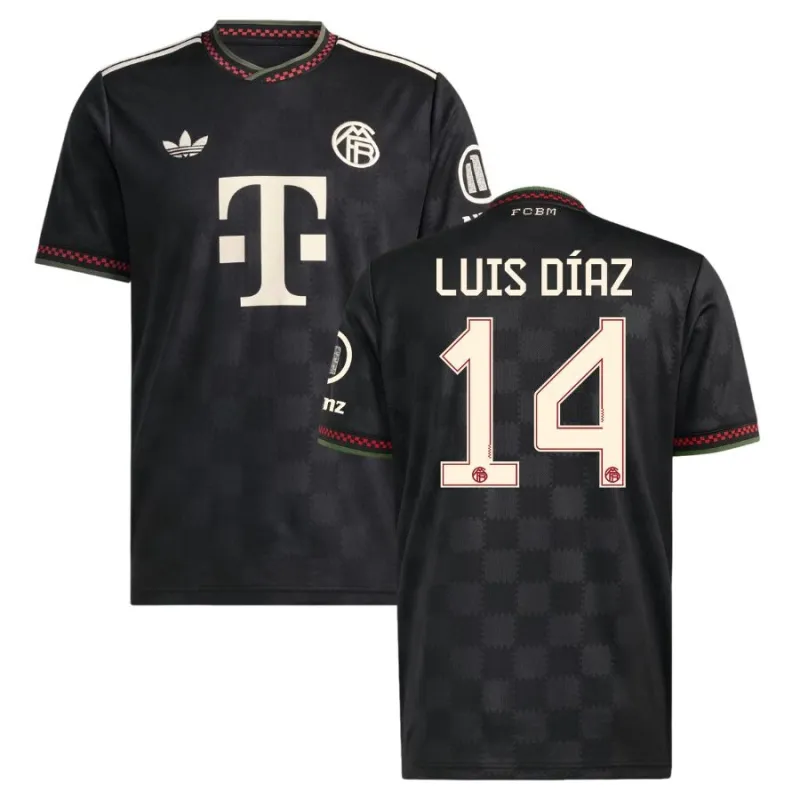 Bayern Múnich LUIS DIAZ Camiseta Tercera 2025/26 - Negro