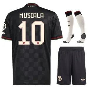 Bayern Munich MUSIALA 2025/26 Third Kids Kit Jersey - Black