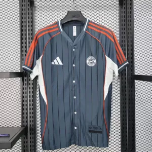 Bayern Munich 2025/26 Baseball Edition Player Jersey - Grey