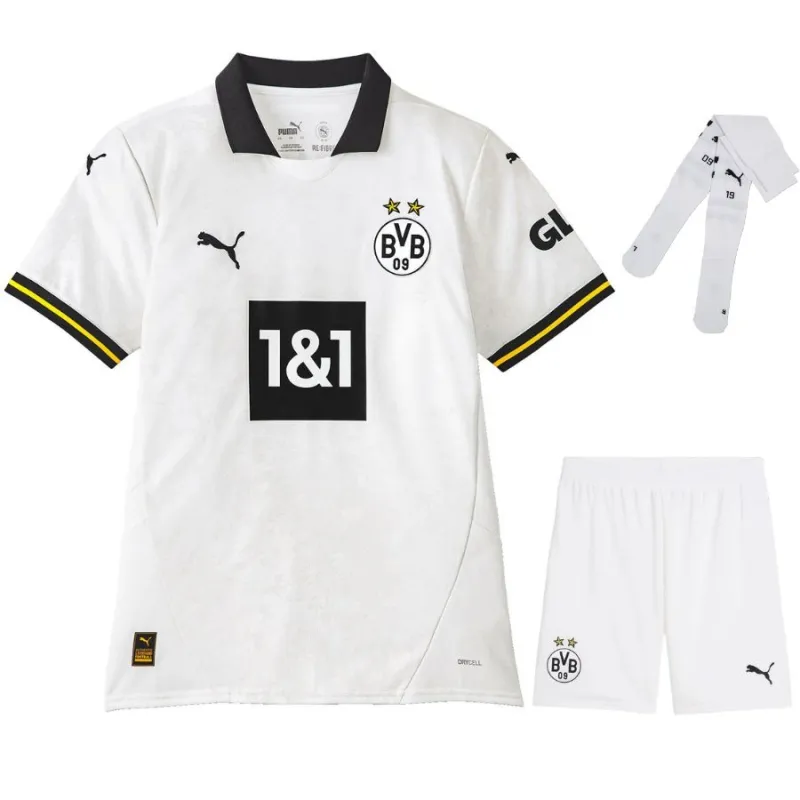 Borussia Dortmund 2024/25 Kids Third Replica Kit - White