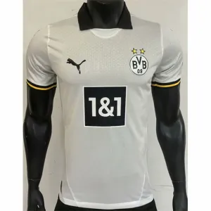 Borussia Dortmund 2024/25 troisième maillot d'extérieur, version joueur, blanc