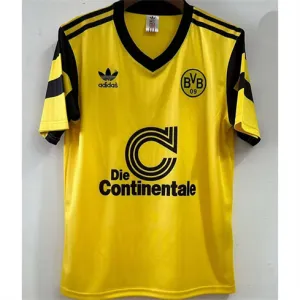 Borussia Dortmund maillot domicile 1990 retro, jaune