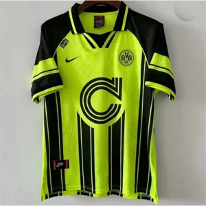 Borussia Dortmund maillot domicile 1995 retro, vert