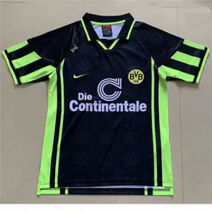 Borussia Dortmund maillot d'extérieur rétro 1996, noir