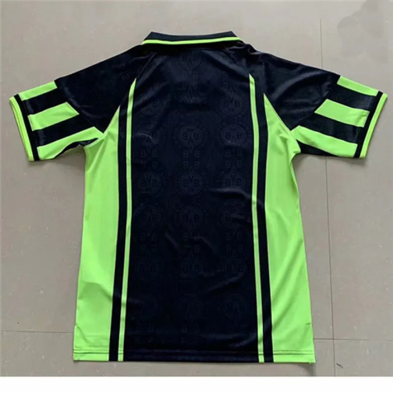 Borussia Dortmund maglia di trasferta retro 1996, nera