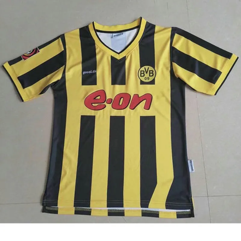 Borussia Dortmund maillot domicile rétro 2000, jaune