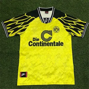 Borussia Dortmund maillot domicile rétro 1994 - 95, jaune