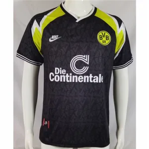 Borussia Dortmund maillot d'extérieur rétro 1995 - 96, noir et jaune