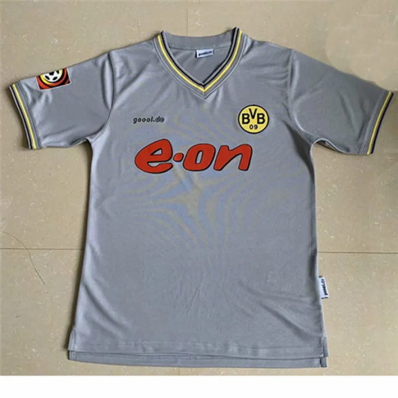 Borussia Dortmund maillot d'extérieur rétro 2000, gris