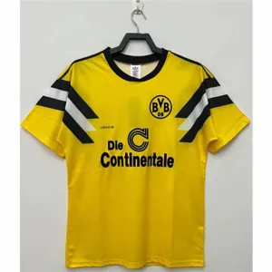 Borussia Dortmund maillot domicile rétro 1989, jaune