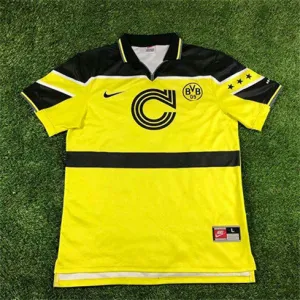 Borussia Dortmund maillot rétro de la Ligue des Champions 1997, jaune