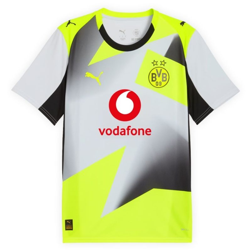 Dortmund 2025/26 Auswärts Kindertrikot - Grau/Grün