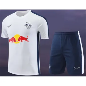 RB Leipzig 2024/25 markenhaftes Trainings - Trikot und Shorts, weiß